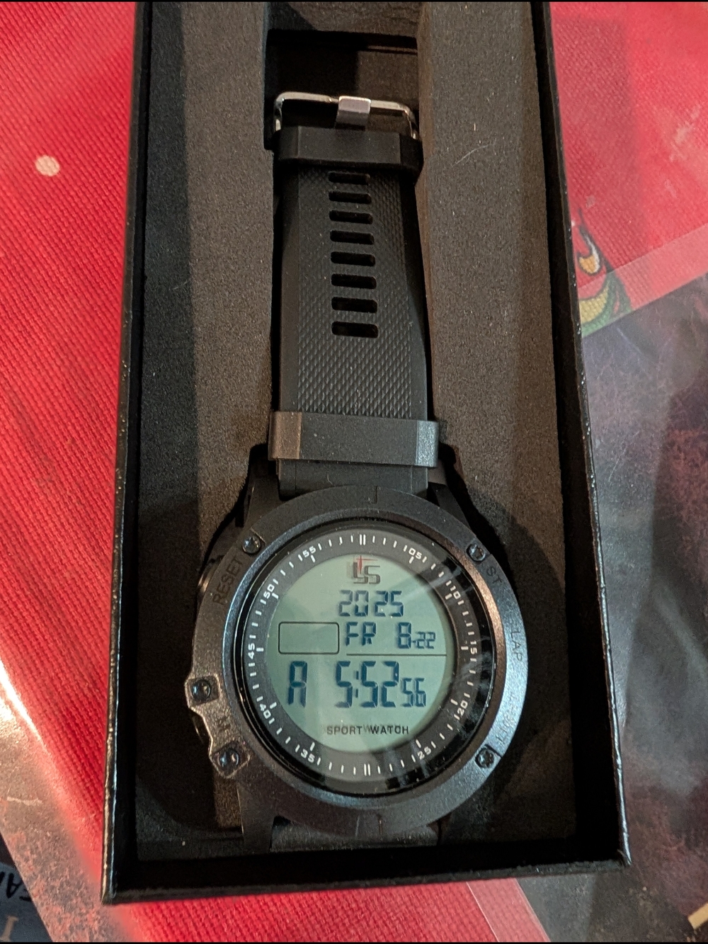 Digital Black Sport Watch for Men - Unbranded